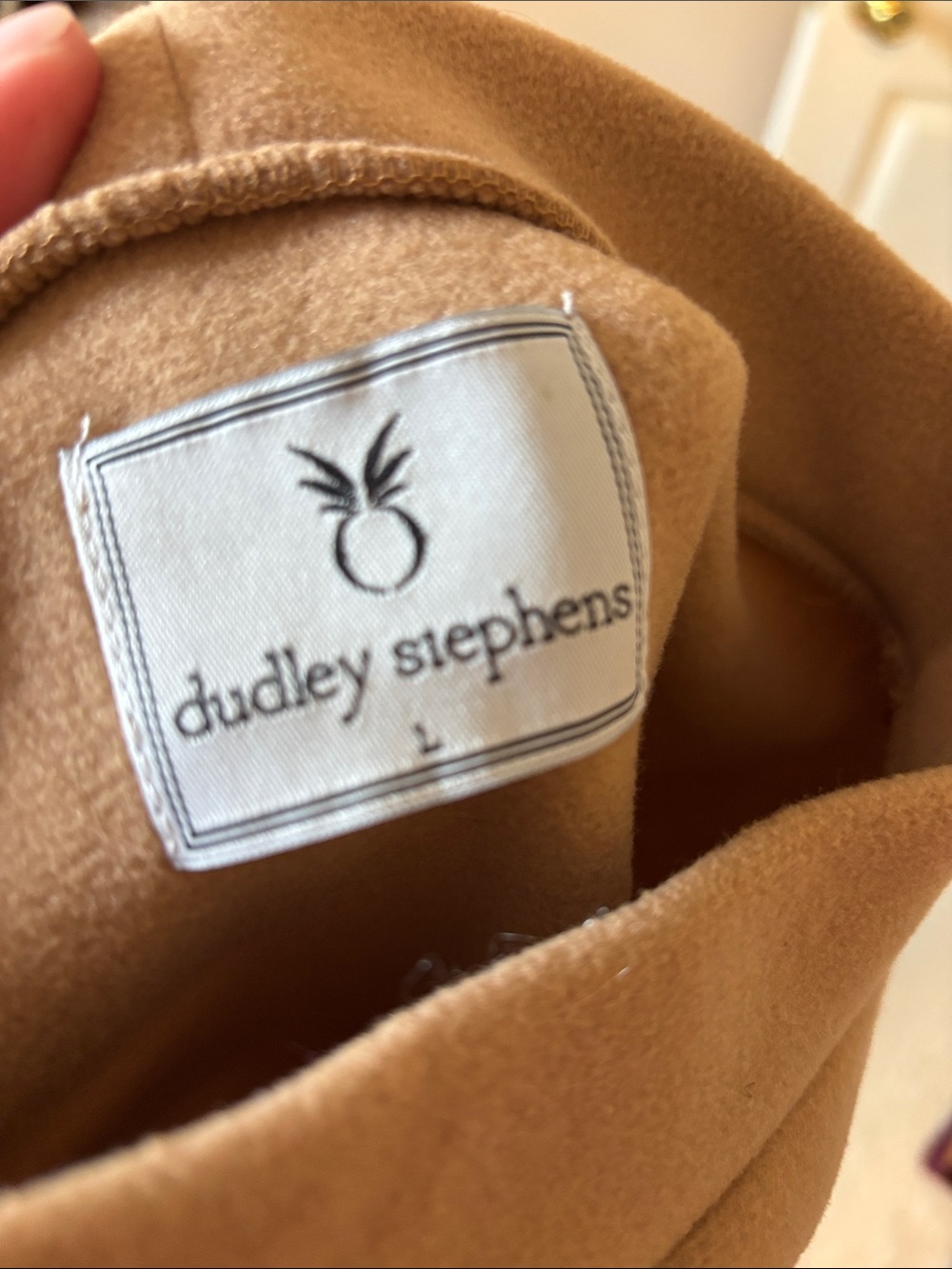 Dudley Stephens Tan Camel Fleece Pullover